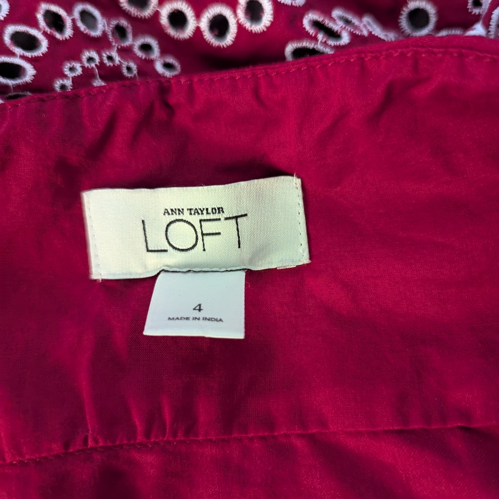 LOFT Red Tank Top - Picture 5 of 6